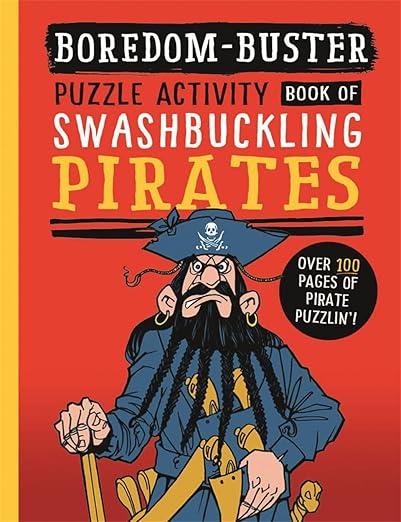BOREDOM-BUSTER | PUZZLE ACTIVITY BOOK OF SWASHBUCKLING PIRATES (Pack of 10)