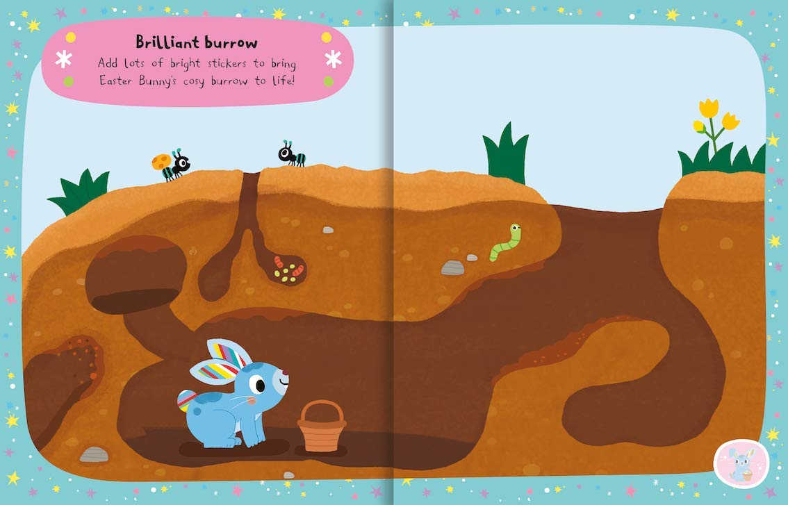 Campbell: Easter Bunny Sparkly Sticker Activity Book
