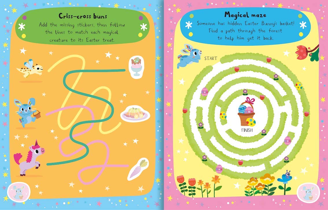 Campbell: Easter Bunny Sparkly Sticker Activity Book