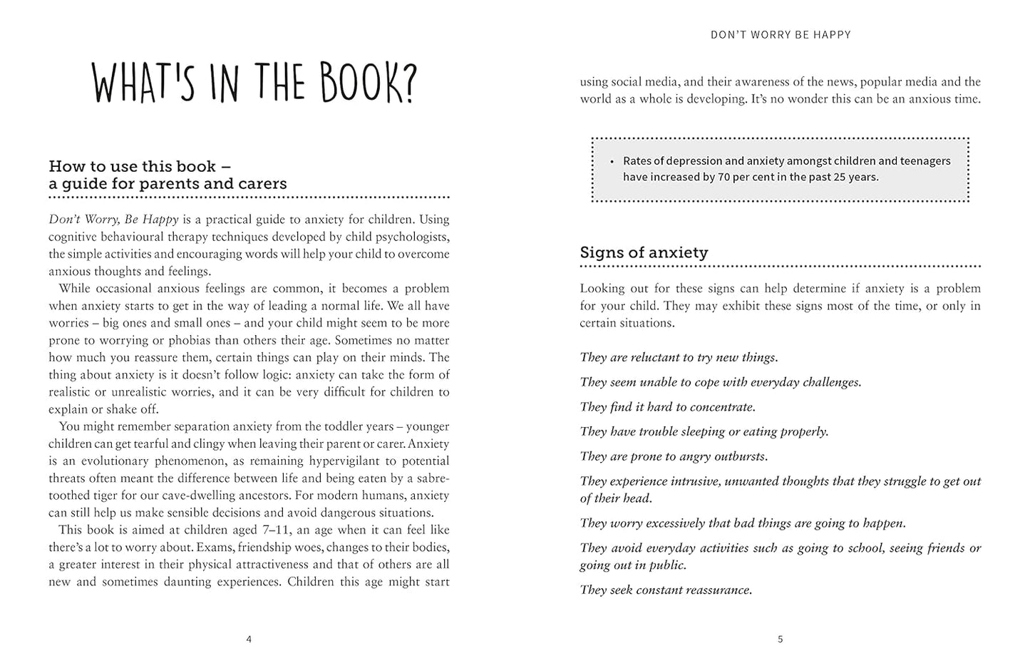 Don't Worry, Be Happy- a Child's Guide to Overcoming Anxiety