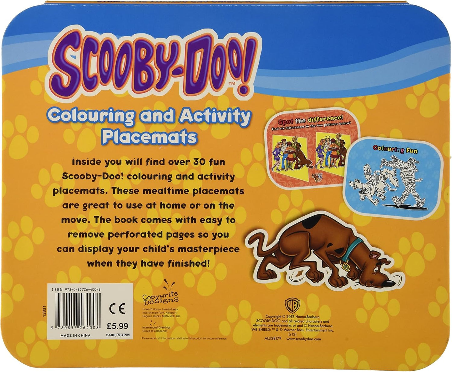 Scooby-Doo! Colouring & Activity Placements