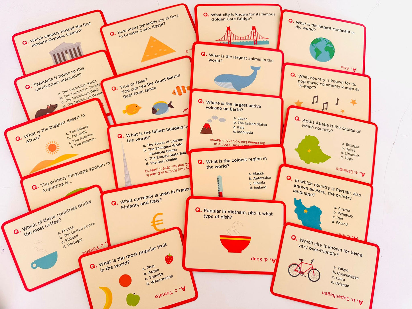 Our World - Trivia Cards (Pack of 5)