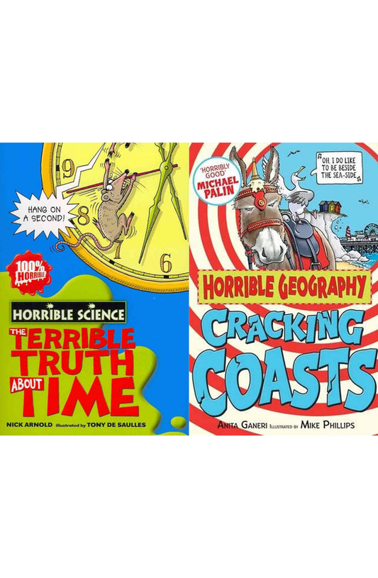 Horrible Science - Terrible Truth about Time & Horrible Geography - Cracking Coasts (Pack of 10)