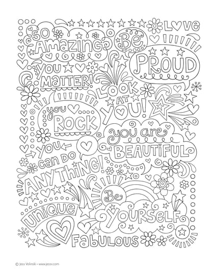 Go Girl! Notebook Doodles