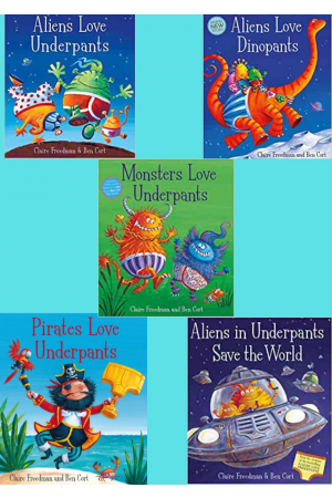 Aliens Love Underpants Collection Series (5 Books Set)